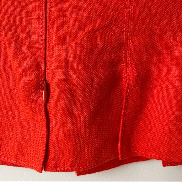 Georces Rech Paris Linen top with cutout and grommet details - Picture 5 of 8